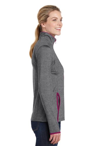 Sport-Tek Ladies Sport-Wick Stretch Contrast Full-Zip Jacket. LST853 image thumbnail