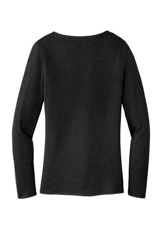 District Women's Perfect Tri Long Sleeve V-Neck Tee DT135 image thumbnail