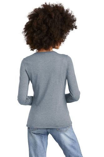 District Women's Perfect Tri Long Sleeve V-Neck Tee DT135 image thumbnail