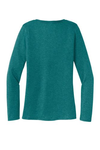 District Women's Perfect Tri Long Sleeve V-Neck Tee DT135 image thumbnail