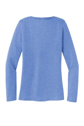 District Women's Perfect Tri Long Sleeve V-Neck Tee DT135 image thumbnail