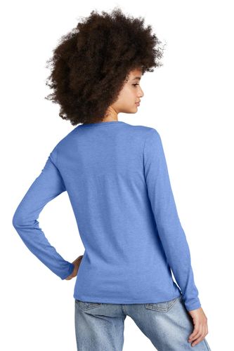 District Women's Perfect Tri Long Sleeve V-Neck Tee DT135 image thumbnail