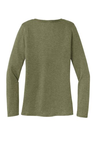 District Women's Perfect Tri Long Sleeve V-Neck Tee DT135 image thumbnail