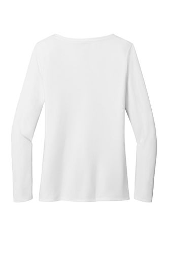 District Women's Perfect Tri Long Sleeve V-Neck Tee DT135 image thumbnail