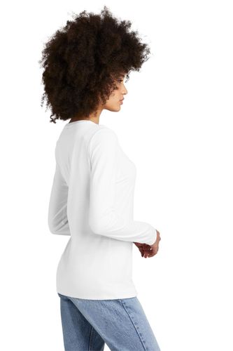 District Women's Perfect Tri Long Sleeve V-Neck Tee DT135 image thumbnail