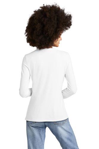 District Women's Perfect Tri Long Sleeve V-Neck Tee DT135 image thumbnail