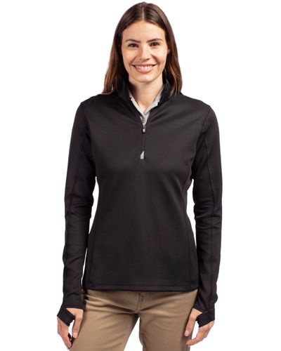 Cutter & Buck Traverse Stretch Eco Quarter Zip Womens Pullover image thumbnail