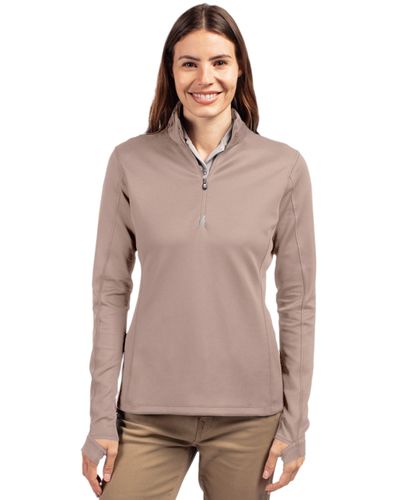 Cutter & Buck Traverse Stretch Eco Quarter Zip Womens Pullover image thumbnail