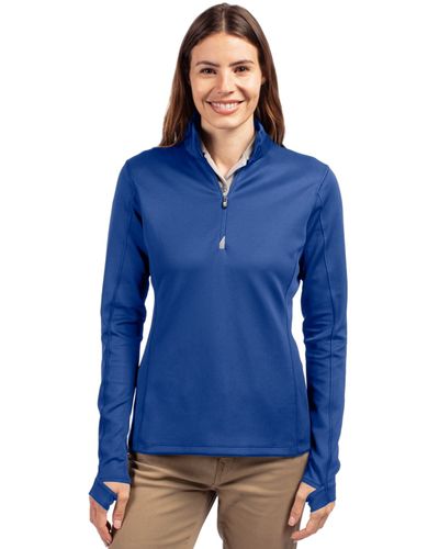 Cutter & Buck Traverse Stretch Eco Quarter Zip Womens Pullover image thumbnail