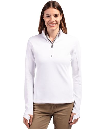 Cutter & Buck Traverse Stretch Eco Quarter Zip Womens Pullover image thumbnail