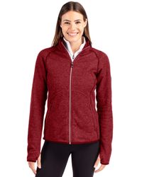 Image of Cutter & Buck Mainsail Sweater Knit Womens Full Zip Jacket
