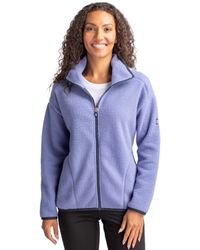 Image of Cutter & Buck Cascade Eco Sherpa Fleece Womens Full Zip Jacket
