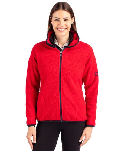 Cutter & Buck Cascade Eco Sherpa Fleece Womens Full Zip Jacket image thumbnail