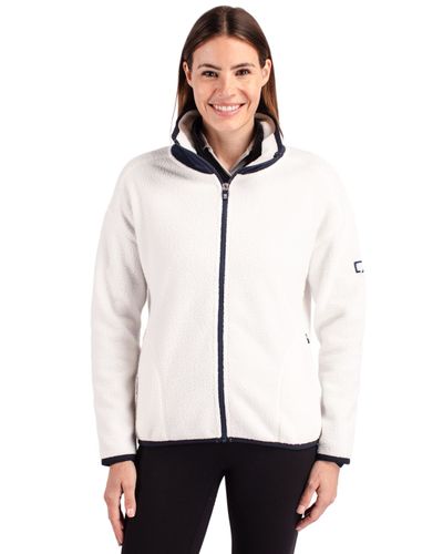 Cutter & Buck Cascade Eco Sherpa Fleece Womens Full Zip Jacket image thumbnail
