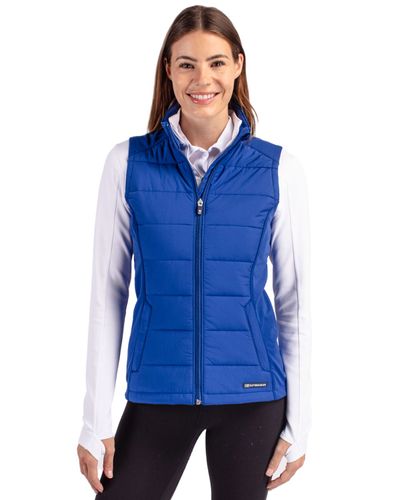 Cutter & Buck Evoke Hybrid Softshell Recycled Womens Full Zip Vest image thumbnail