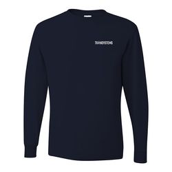 Image of Dri-Power® 50/50 Long Sleeve T-Shirt - Navy