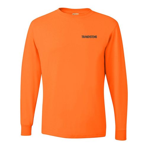 Dri-Power® 50/50 Long Sleeve T-Shirt - Safety Orange image thumbnail