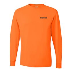 Image of Dri-Power® 50/50 Long Sleeve T-Shirt - Safety Orange