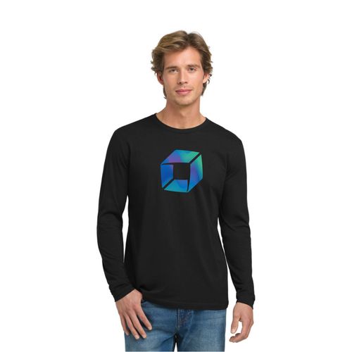 Long Sleeve Cotton Tee Wave Signet image thumbnail