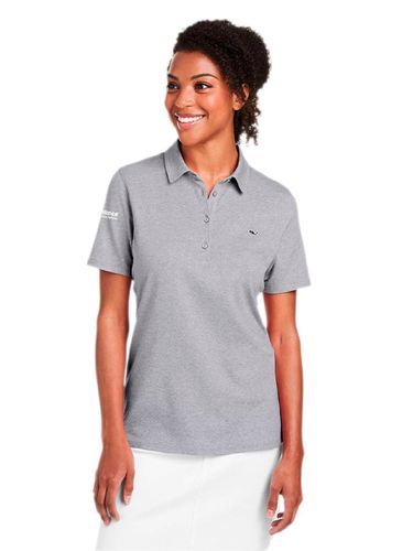 Vineyard Vines Ladies' Edgartown Pique Polo-Logo Right Sleeve image thumbnail