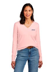 Image of Brooks Brothers Women’s Cotton Stretch V-Neck Sweater