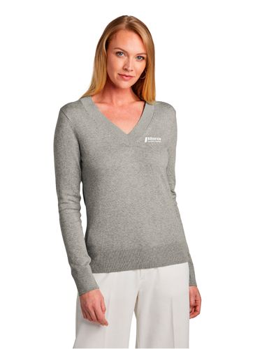 Brooks Brothers Women’s Cotton Stretch V-Neck Sweater image thumbnail