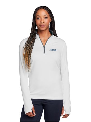 Nike Ladies Dri-FIT Stretch 1/2-Zip Cover-Up image thumbnail
