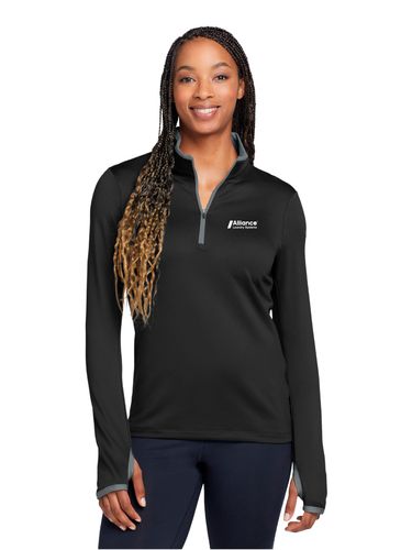 Nike Ladies Dri-FIT Stretch 1/2-Zip Cover-Up image thumbnail