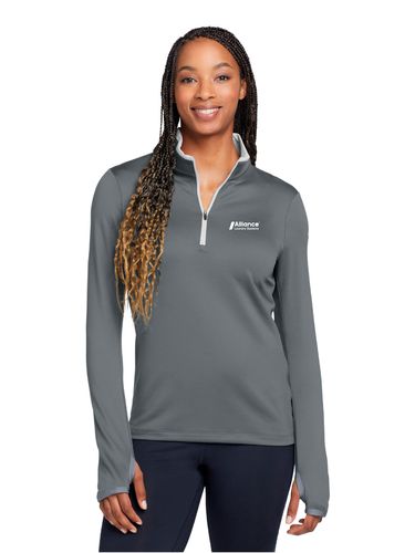 Nike Ladies Dri-FIT Stretch 1/2-Zip Cover-Up image thumbnail