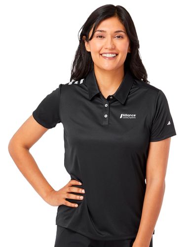 Adidas Women's 3-Stripes Shoulder Polo image thumbnail