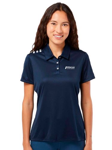 Adidas Women's 3-Stripes Shoulder Polo image thumbnail