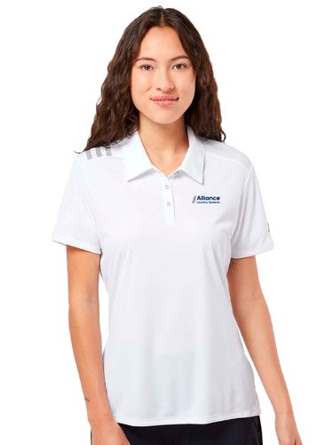 Adidas Women's 3-Stripes Shoulder Polo image thumbnail