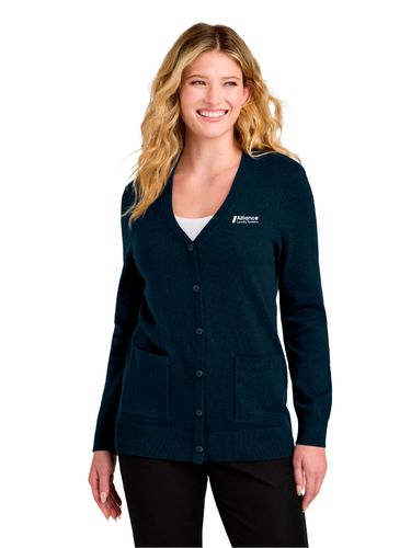 Port Authority Women’s Easy Care Button-Up Cardigan Sweater image thumbnail