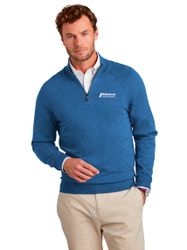Image of Brooks Brothers Cotton Stretch 1/4-Zip Sweater