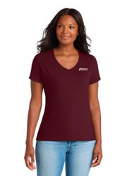 Image of Port & Company Women's Performance Blend V-Neck Tee