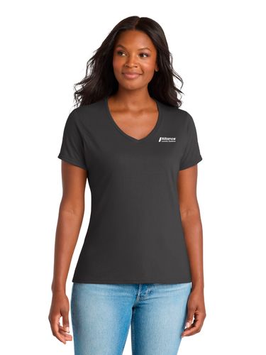 Port & Company Women's Performance Blend V-Neck Tee image thumbnail