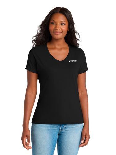 Port & Company Women's Performance Blend V-Neck Tee image thumbnail