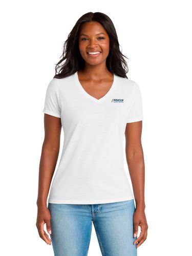 Port & Company Women's Performance Blend V-Neck Tee image thumbnail