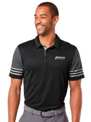 Image of Adidas Striped Sleeve Polo