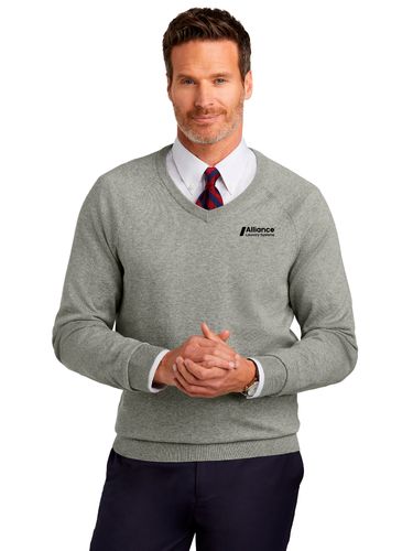 Brooks Brothers Cotton Stretch V-Neck Sweater image thumbnail