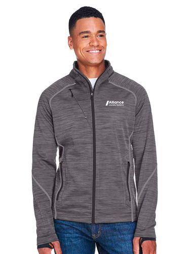 North End Men's Flux Mélange Bonded Fleece Jacket image thumbnail