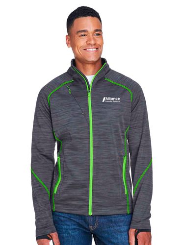 North End Men's Flux Mélange Bonded Fleece Jacket image thumbnail