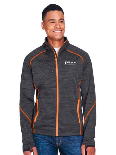 North End Men's Flux Mélange Bonded Fleece Jacket image thumbnail