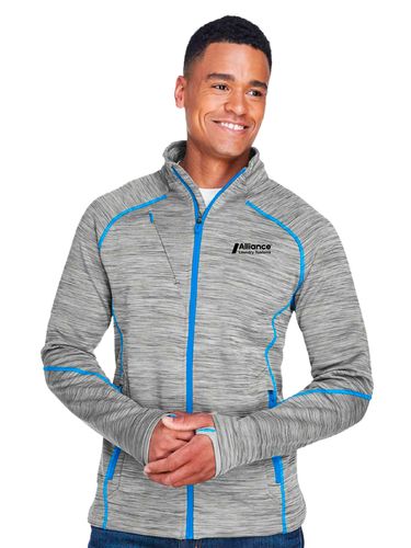 North End Men's Flux Mélange Bonded Fleece Jacket image thumbnail