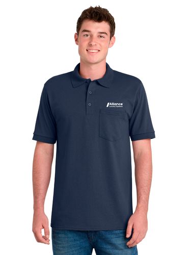 Port & Company Core Blend Jersey Knit Pocket Polo image thumbnail