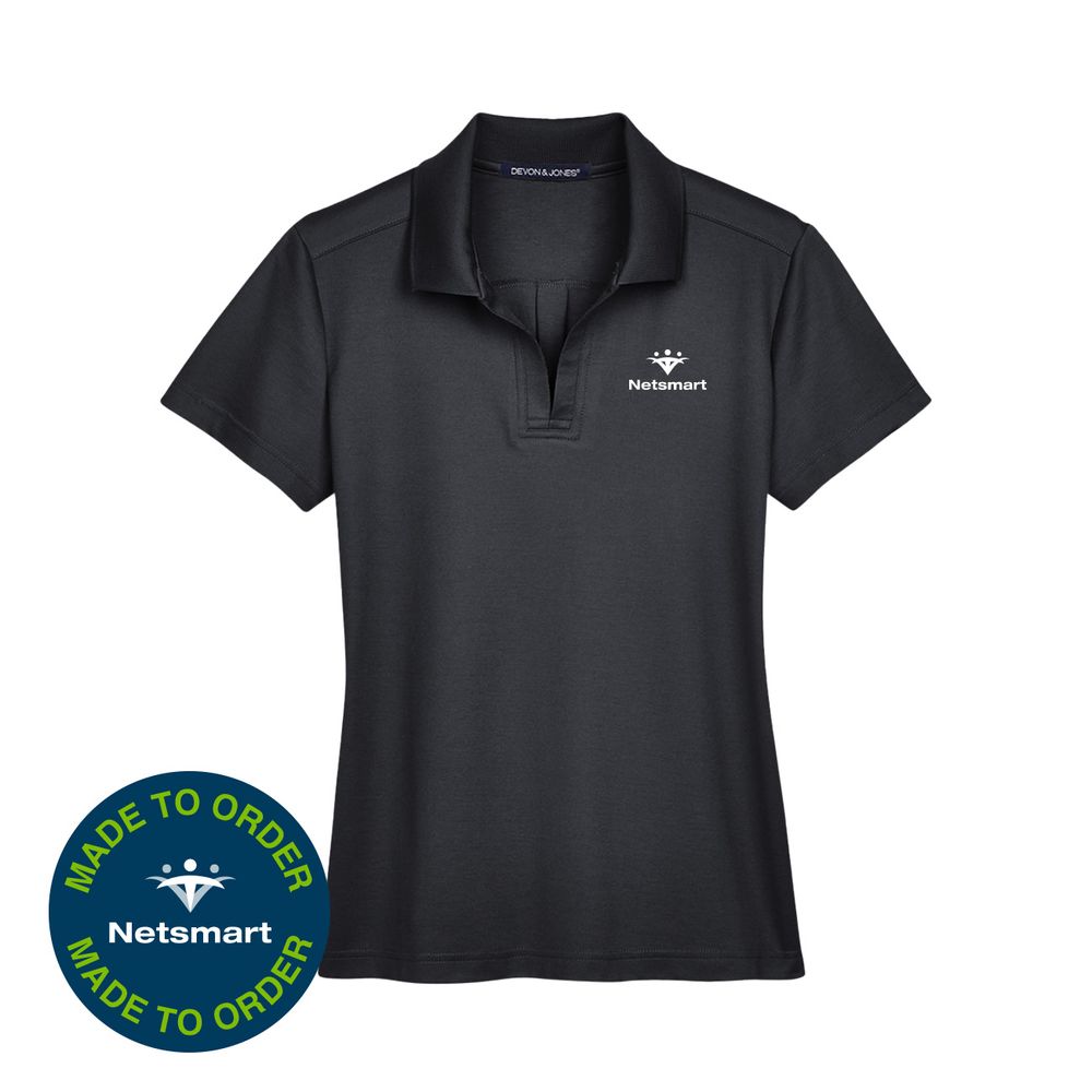Women's Devon & Jones CrownLux Performance Plaited Polo primary image