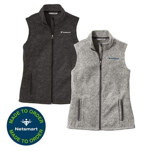 Women's PA Sweater Fleece Vest image thumbnail