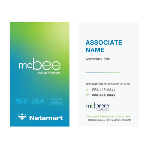 McBee Business Cards image thumbnail