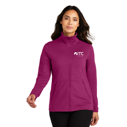 Image of Port Authority Ladies Accord Stretch Fleece Full-Zip LK595