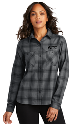Image of Port Authority Ladies Plaid Flannel Shirt LW669